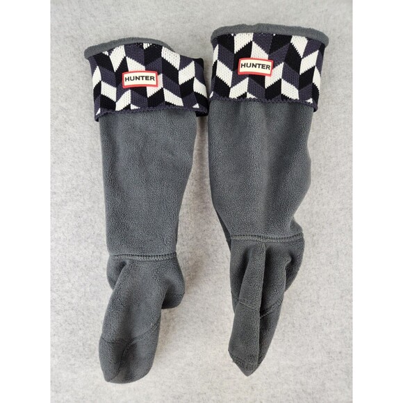 HUNTER Boot Liners Adult‎ Womens SZ MEDIUM 5-7 Black Geometric Inserts Rain Warm - Picture 5 of 5
